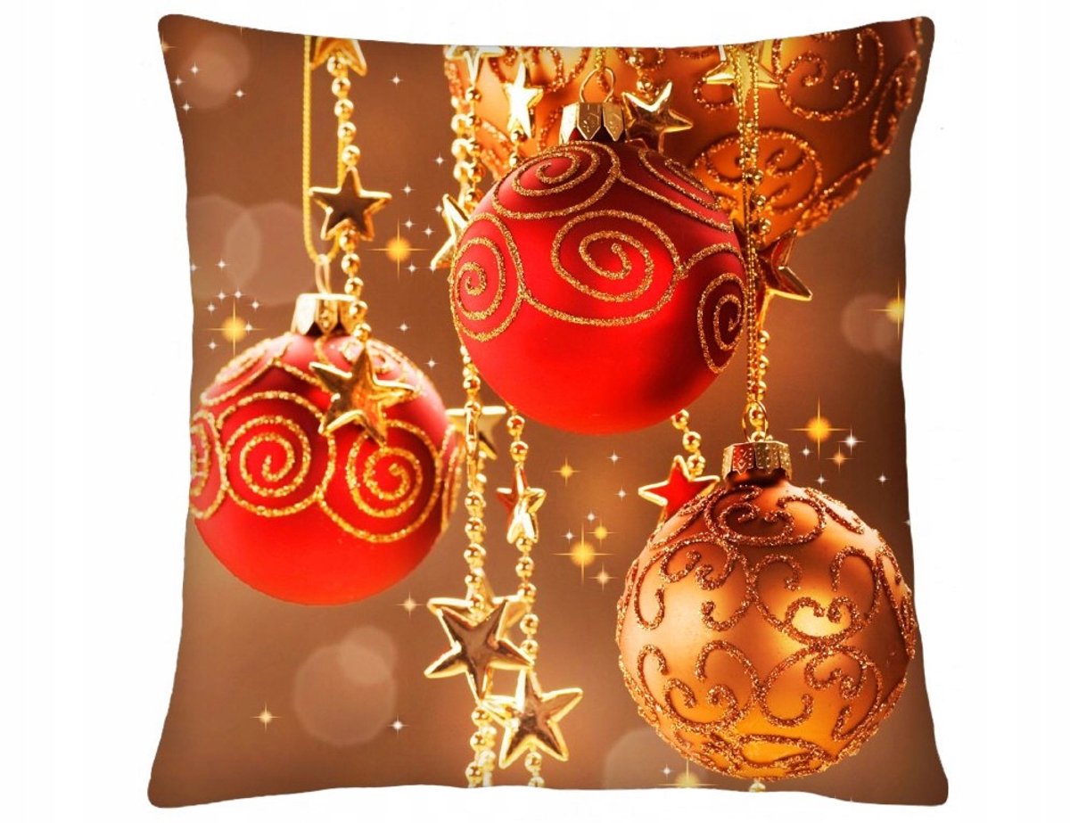 Decoratieve Kerstkussen 40x40 cm - Zacht Minky Achterkant