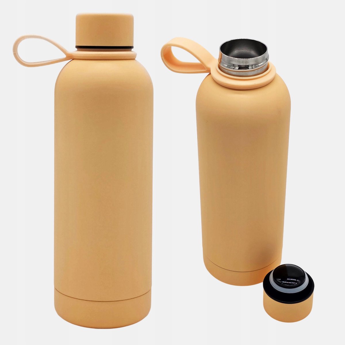 Thermosfles 500 ml - Roestvrij Staal - Perzik Kleur
