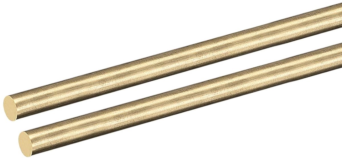 DMiotech 2pcs 4mm x 100mm Solid Brass Round Bar Swivel Rod for Crafts - ShopVlot