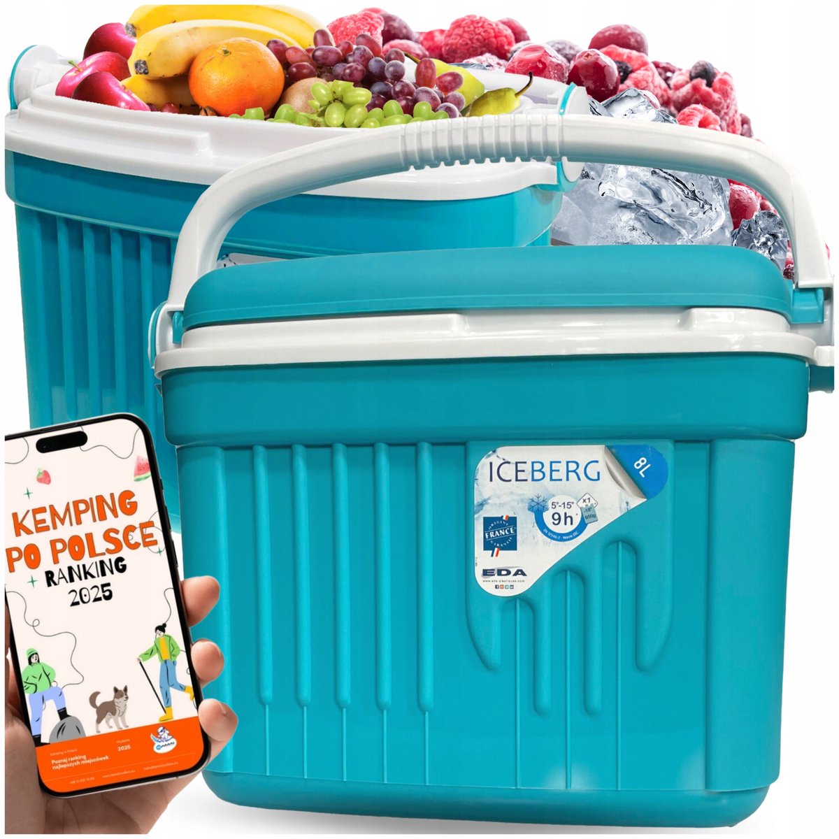 Merkloze Koelbox 8L voor Auto & Camping - Houdt tot 16u koel