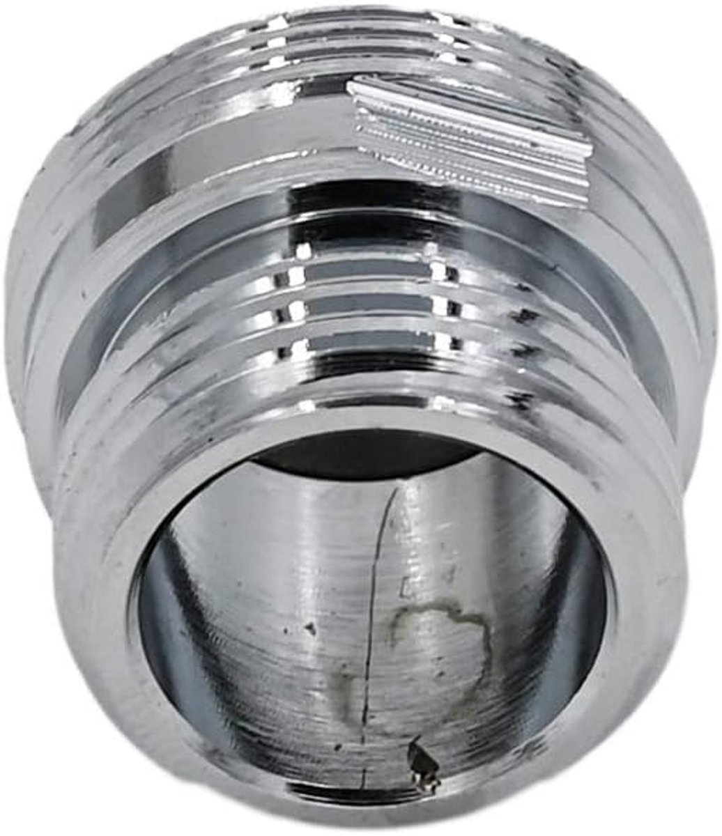 Faucet gas adapter M24 AG to 1/2" AG - Chrome/Brass - ShopVlot