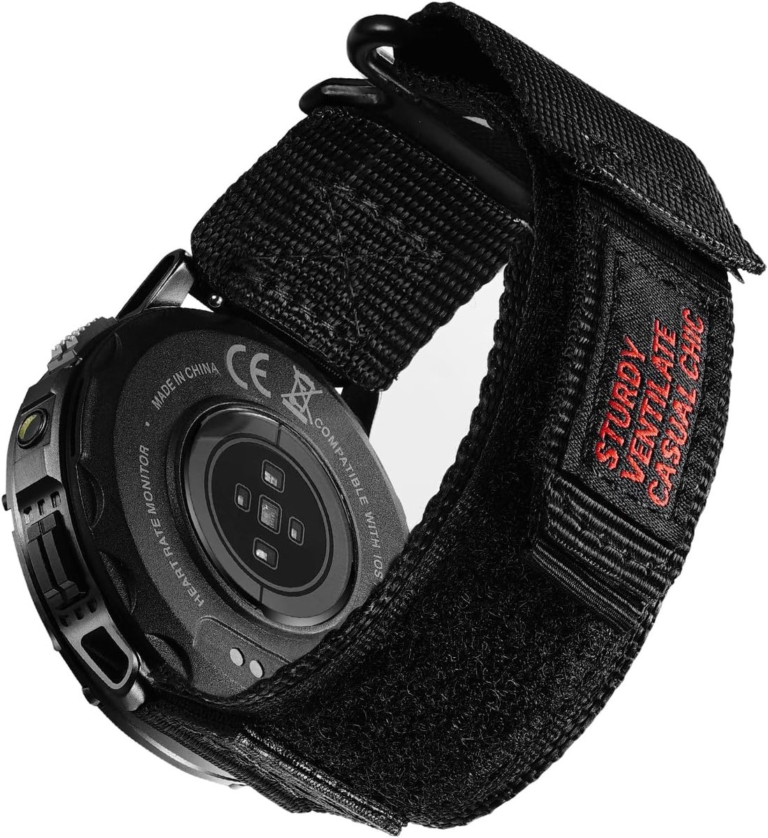 MEGALITH Nylon Watch Straps 22mm Quick Release Watch Band for Men Adjustable Breathable Soft Sport Bands for - ShopVlot