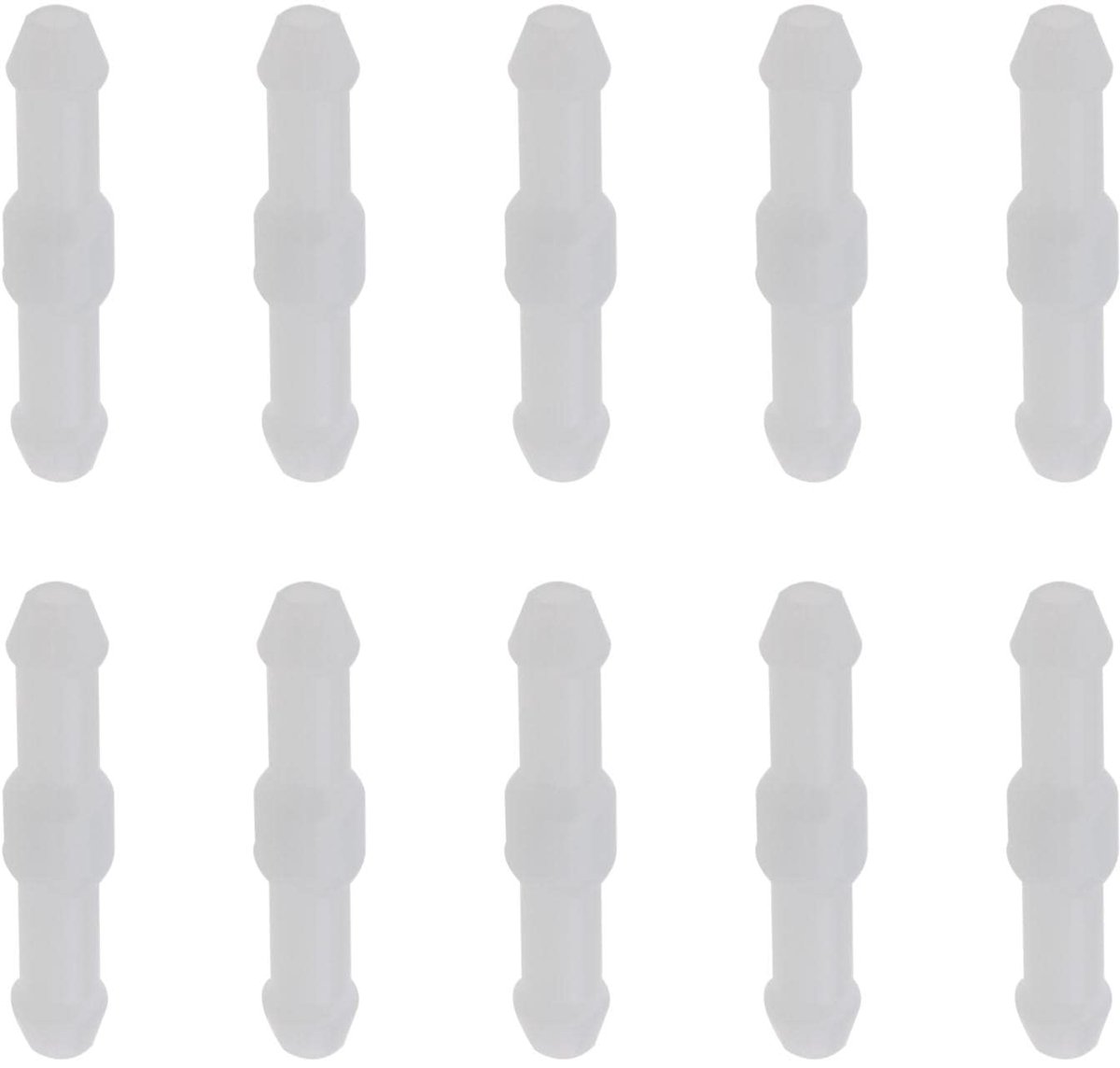10 Stuks 4mm Universele Auto Ruitwissers Slangverbinder 2-Weg Wit