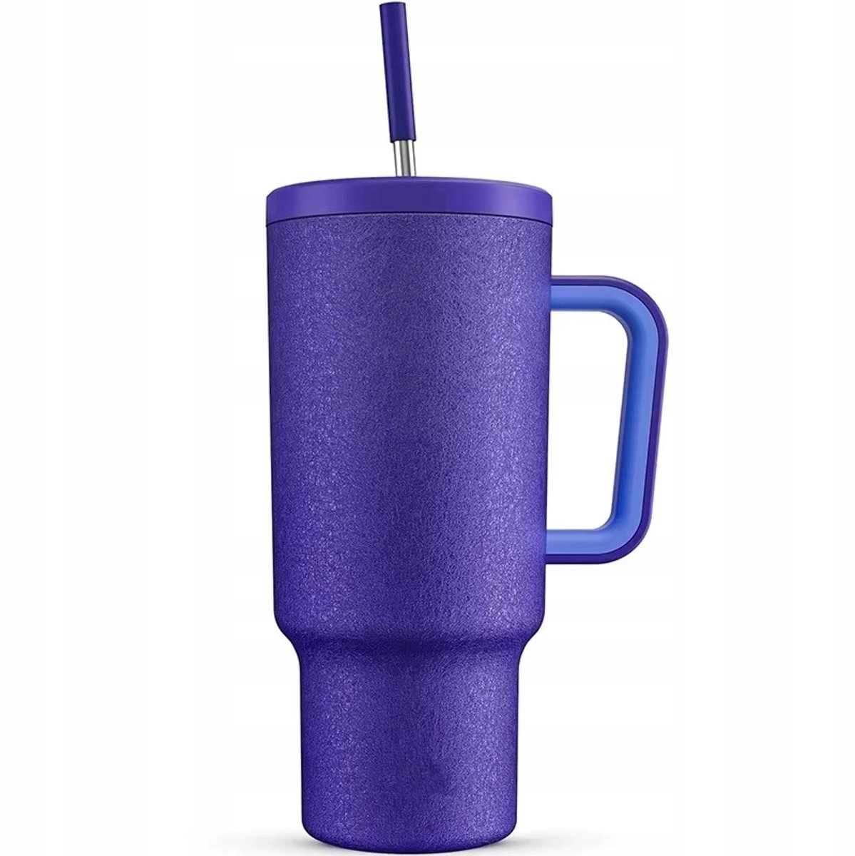 Merkloos Thermosbeker 1100ml met Rietje - Ideaal voor Onderweg