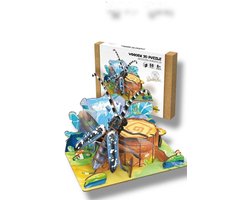 3D Houten Puzzel Batocera Horsfieldi Insect, 58 Delen