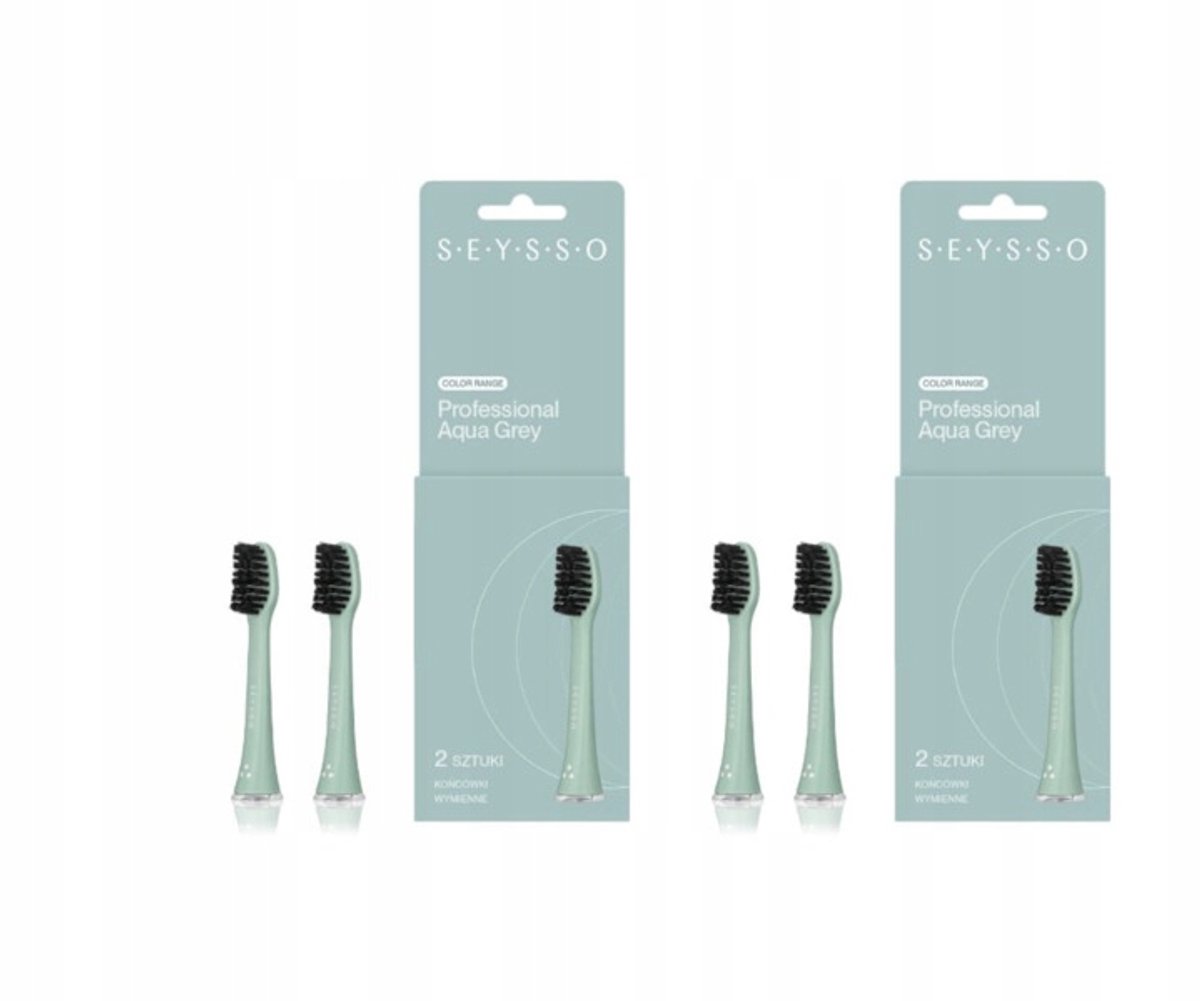 SEYSSO Basiskleur Opzetborstels Aqua Grijs (4 stuks)