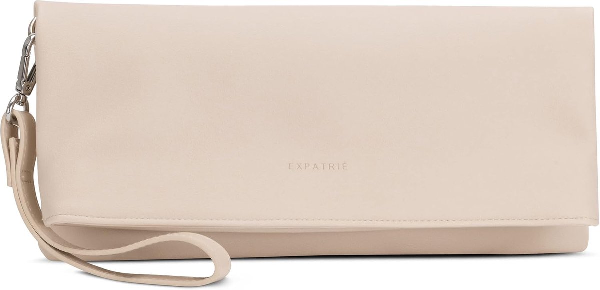 Expatrié Clutch Bag Black Marie" Faux Leather Womens Handbag - ShopVlot
