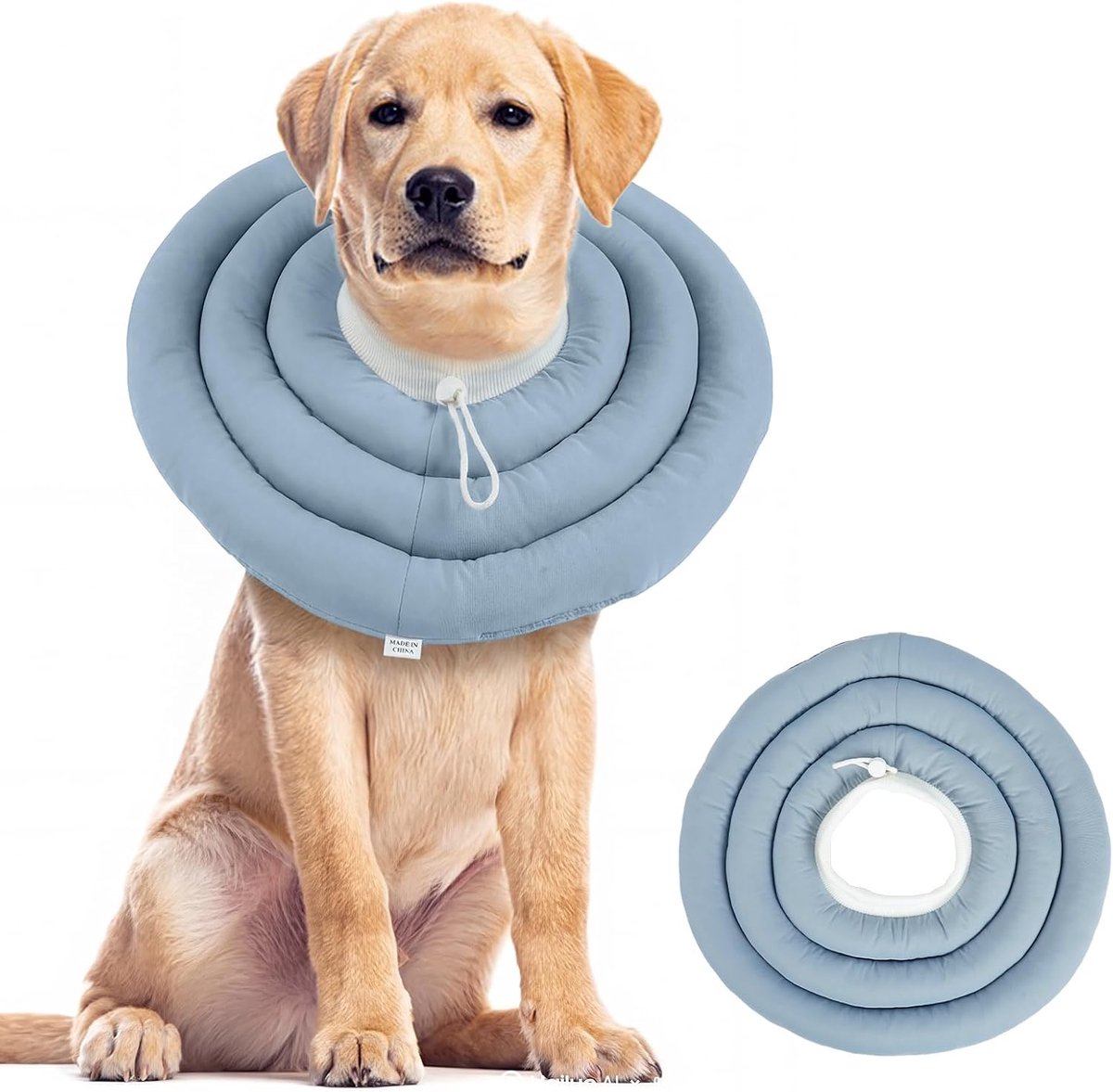 Dog Recovery Collar for Neck and Upper Body Wounds, Soft Padded Elizabethan Collar Alternatively, Waterproof Dog - ShopVlot