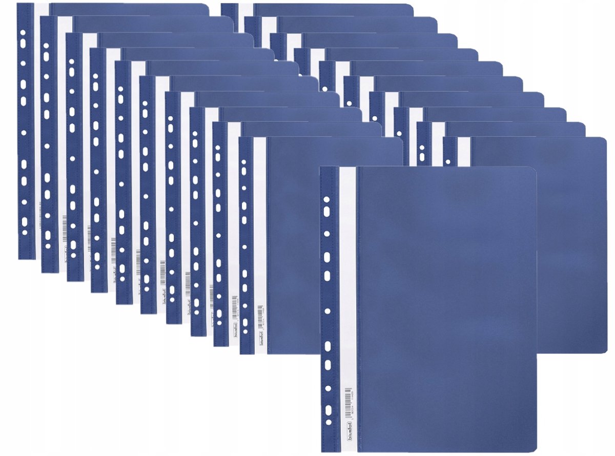 Biurfol PP Dossiers, Marineblauw, 20 stuks, A4