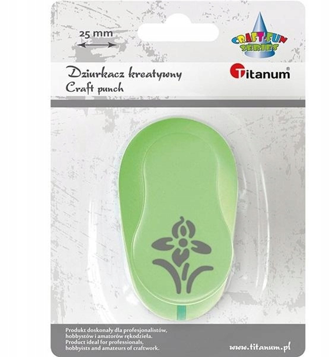 Decoratieve pons met bloemmotief - 25mm