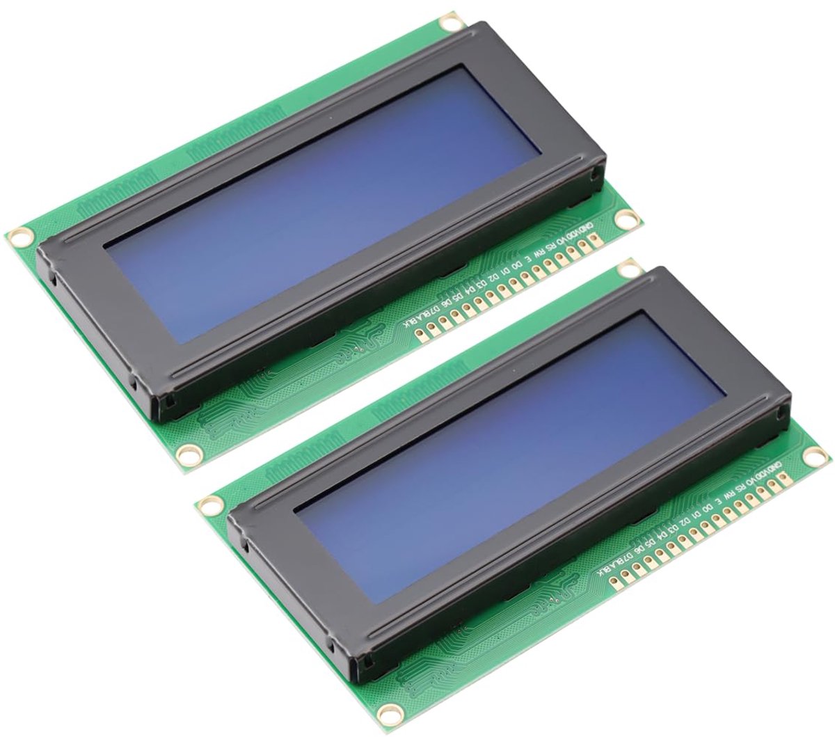 2004 LCD-scherm uit 5V 4x20 Tekens Klein Lichtgewicht Blauwe Achtergrond en wit Laag Stroomverbruik Geeft meer Tekens - ShopVlot