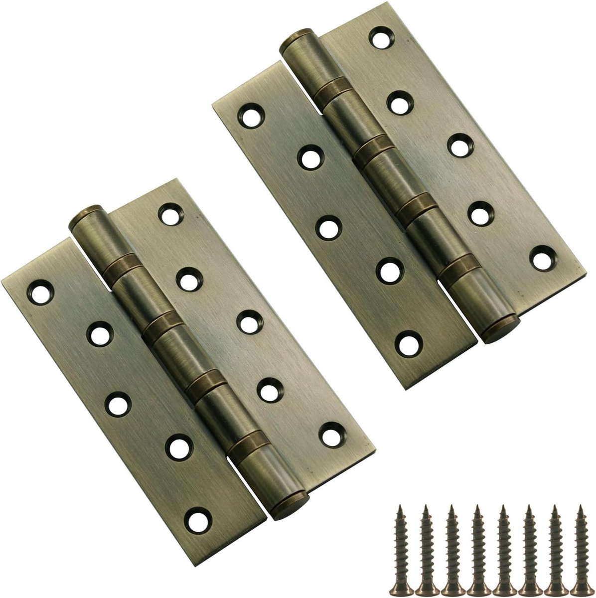 5x3 Inch (12.5x7.5cm) Bronskleur Vierkante Deur Scharnieren 3mm Dikte Massief Roestvrij Staal Kogellagers Deur - ShopVlot