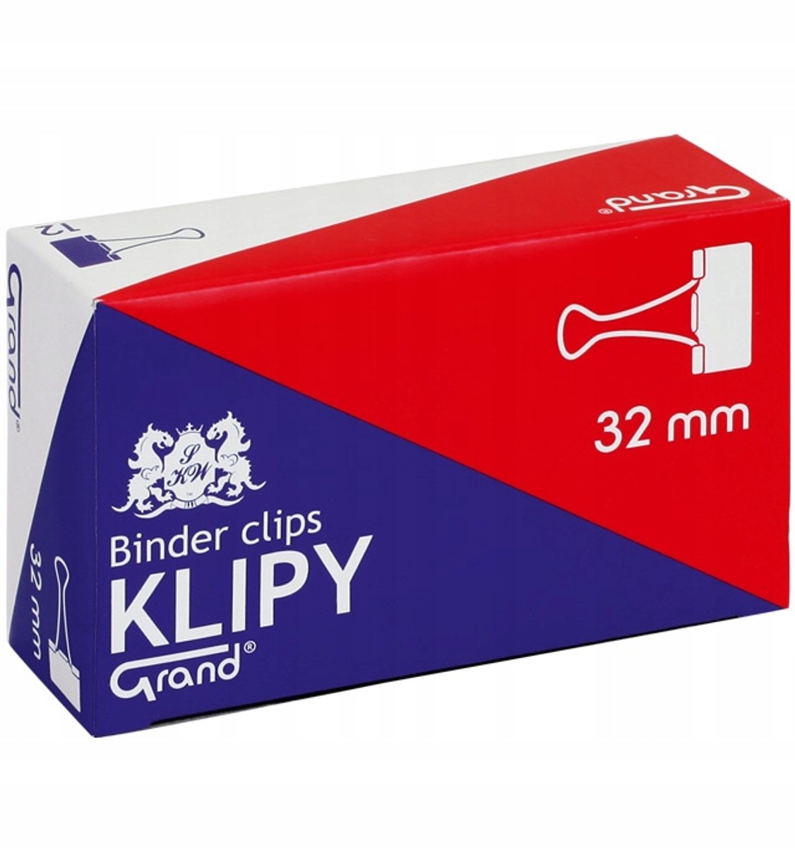 Grand Zwarte Metalen Clips 32mm - 12 Stuks