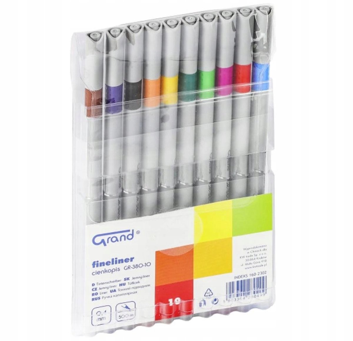 Set van 10 Kleurrijke Fineliners - Ideaal voor School en Kantoor