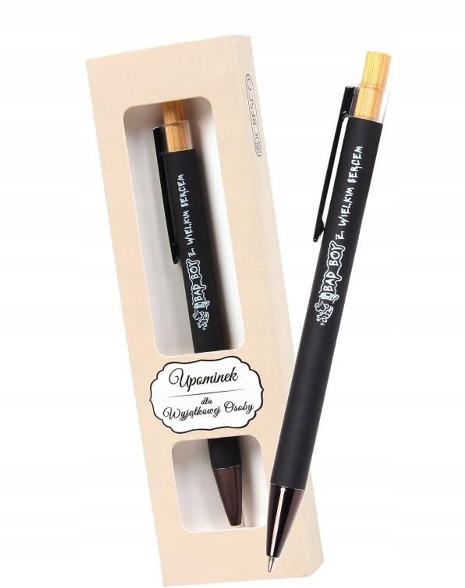 Metal Pen 'Bad Boy' met Hart - Cadeau voor Hem