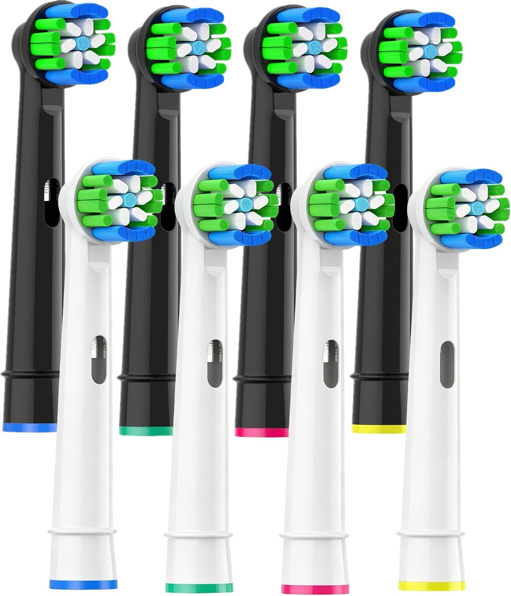 Precision Clean opzetborstels compatibel met Oral-B - met indicatorborstelharen - 10x betere tandplak verwijdering - ShopVlot