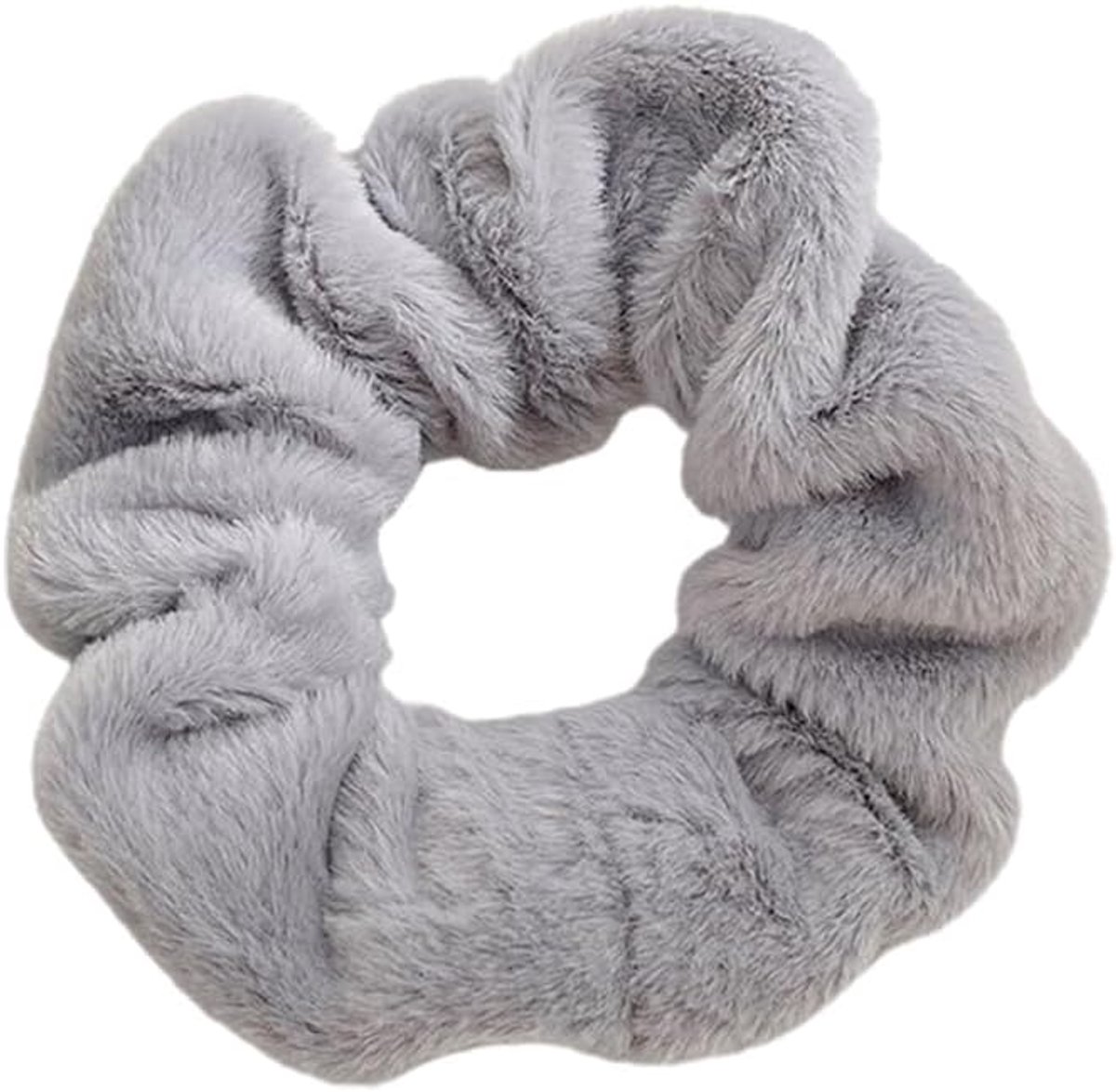 Haarband 1 stuk - Satin scrunchies - Grijs - Voor een perfecte haarstijl - ShopVlot