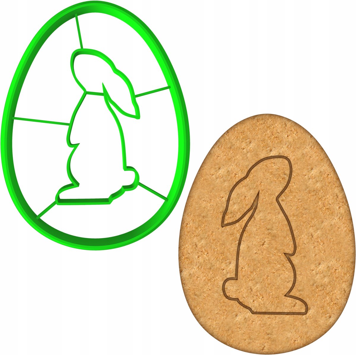 Paas Koekjesvorm Ei 8cm - Perfect voor Bakken