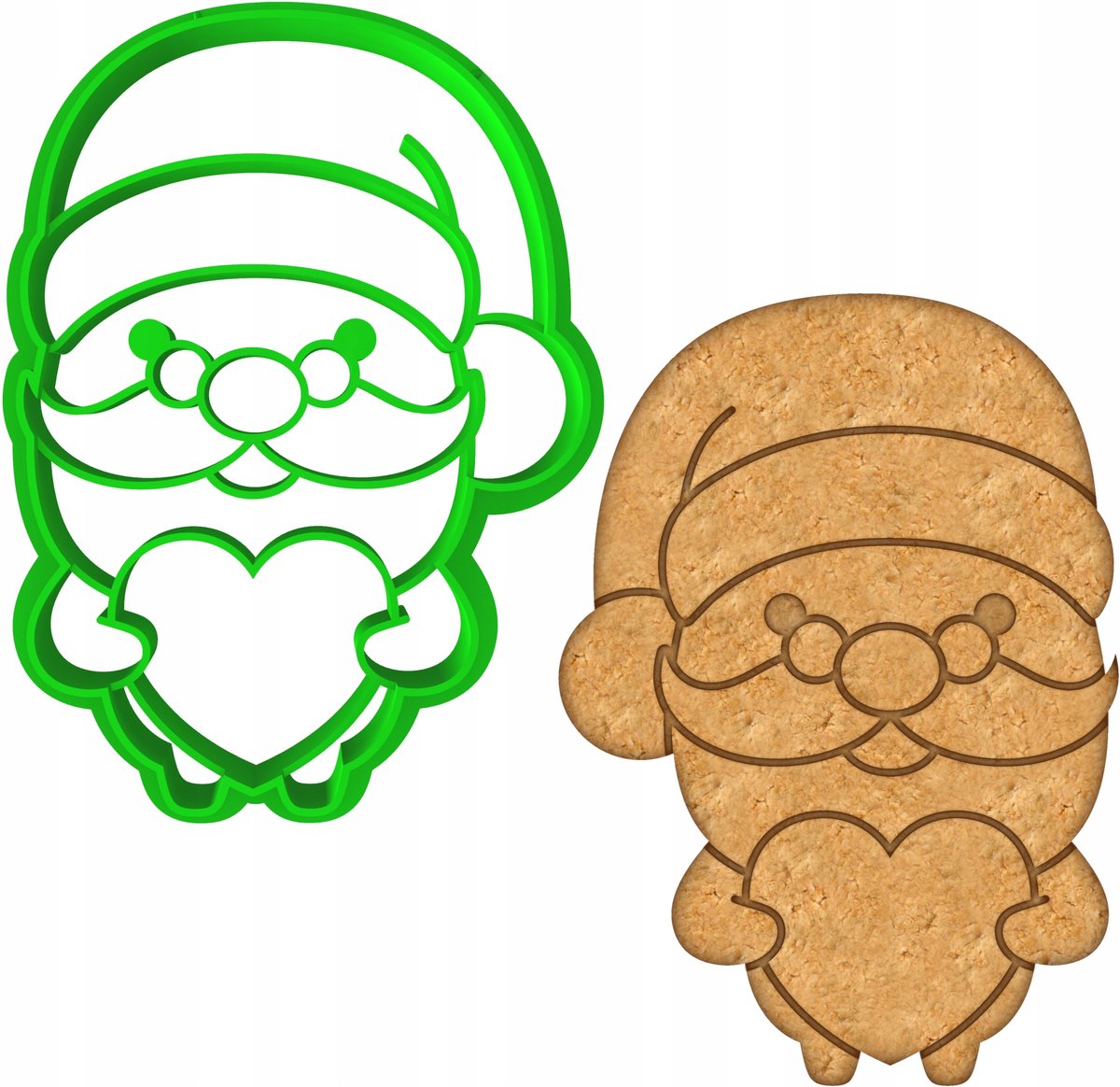 Kerstkoekjesvorm Sinterklaas 8cm - Perfect voor bakken