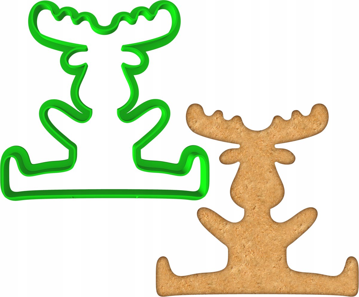 Koekjesvorm Kerst Rendier 9cm - Bakvorm voor Koekjes en Peperkoek