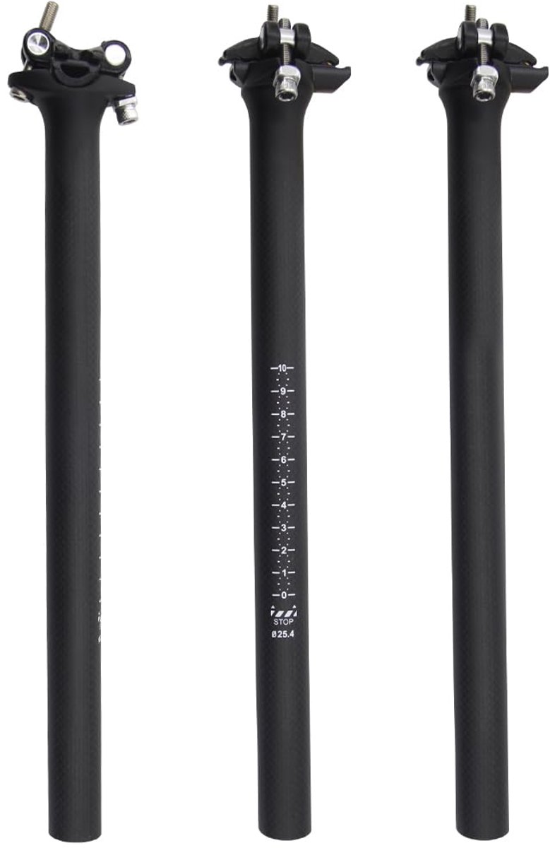 Sattelstütze 27.2 mm - Carbon - Matt - Lichtgewicht voor rennfiets - ShopVlot