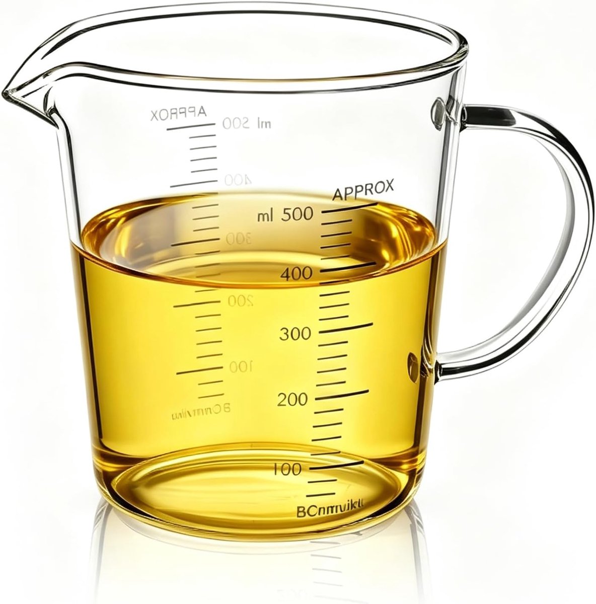 Maatbeker 500 ml - borosilicaatglas - hittebestendig - ideaal voor bakken - ShopVlot