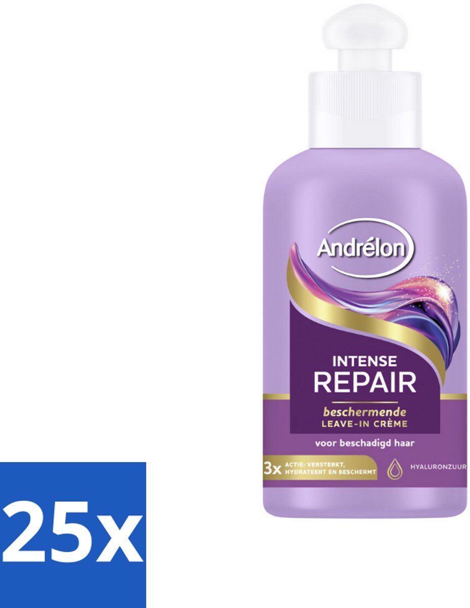 Andrélon – Leave-In Crème – Intense Repair – 200 ml - Bulkverpakking - 25 stuks