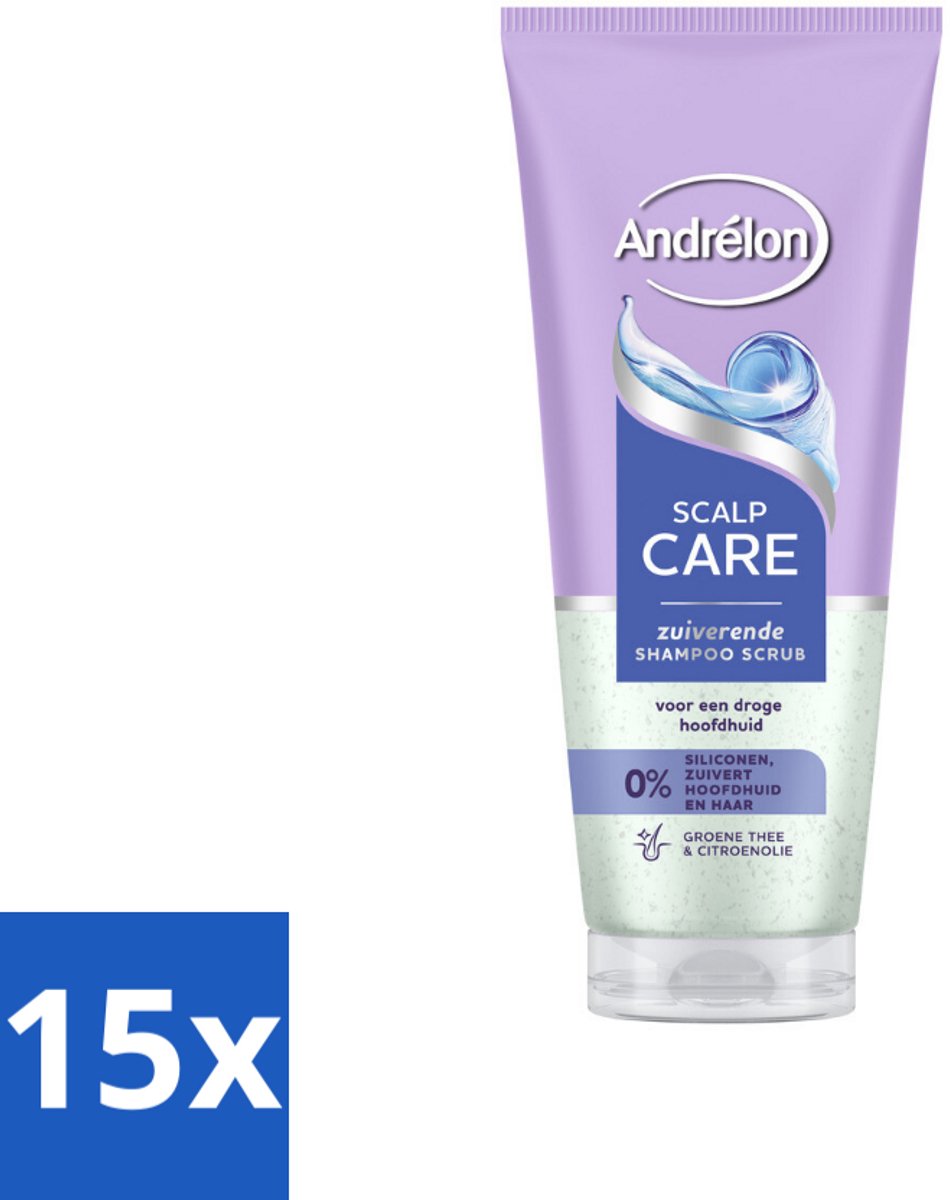 Andrélon – Shampoo Scrub – Anti Roos – 200 ml - Bulkverpakking - 15 stuks