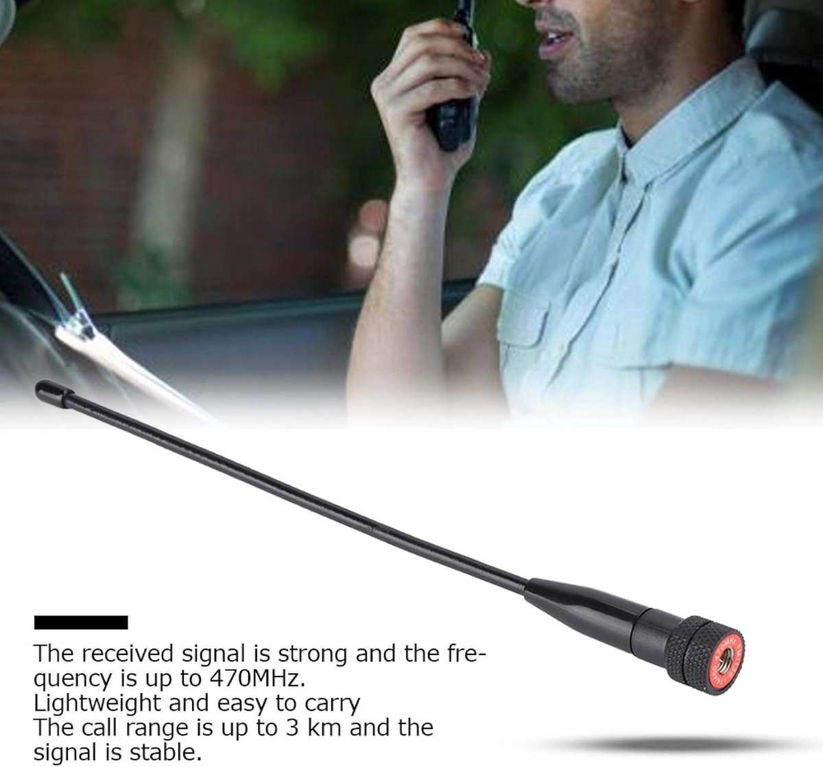 Antenne SMA-Male 669C - VHF/UHF Dual Band - Sterk signaal tot 470MHz - Tot 3km bereik - ShopVlot