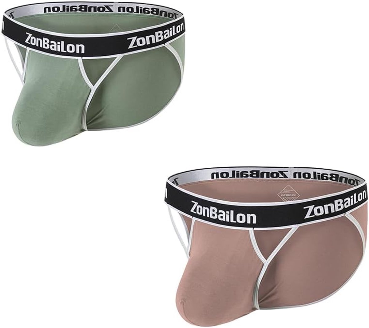 Ondergoed laag uitgesneden met openingen - driehoekig - bulge pouch - sexy uitstraling - ShopVlot
