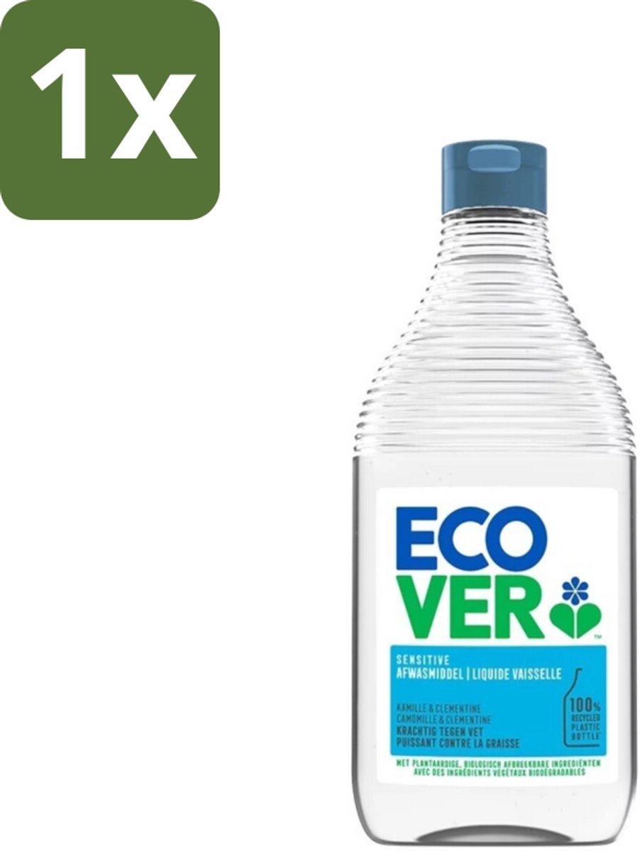 1 x Ecover - Afwasmiddel - Kamille & Clementine - 950 ml - Ecover Afwasmiddel - Afwasmiddel Kamille En Clementine - Plantaardig Afwasmiddel - Afwasmiddel Voor Vaat - Afwasmiddel Zonder Chemicaliën
