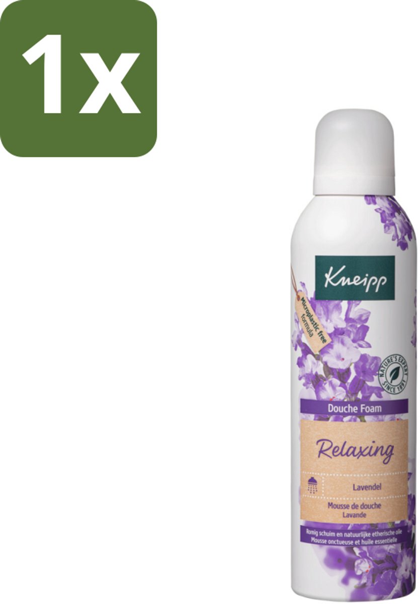 1 x Kneipp - Douche schuim - Relaxing - Lavendel - 200 ml - Douche Foam - Ontspanning - Lavendel - Rust - Schuim
