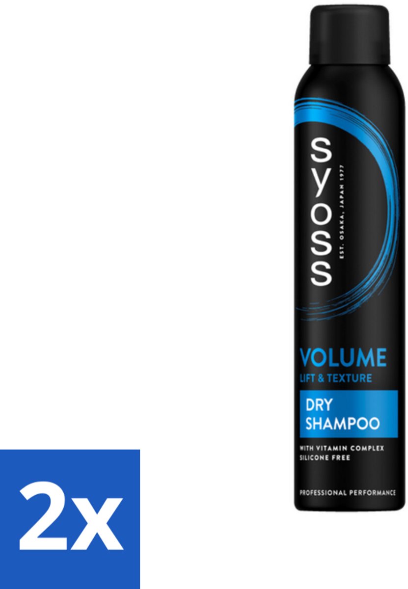 2 x SYOSS - Volume Droogshampoo - Shampoo - Voor Volumeboost - 200ml - Droogshampoo - Volume Shampoo - Haarvolume - Fris Haar - Haarverzorging