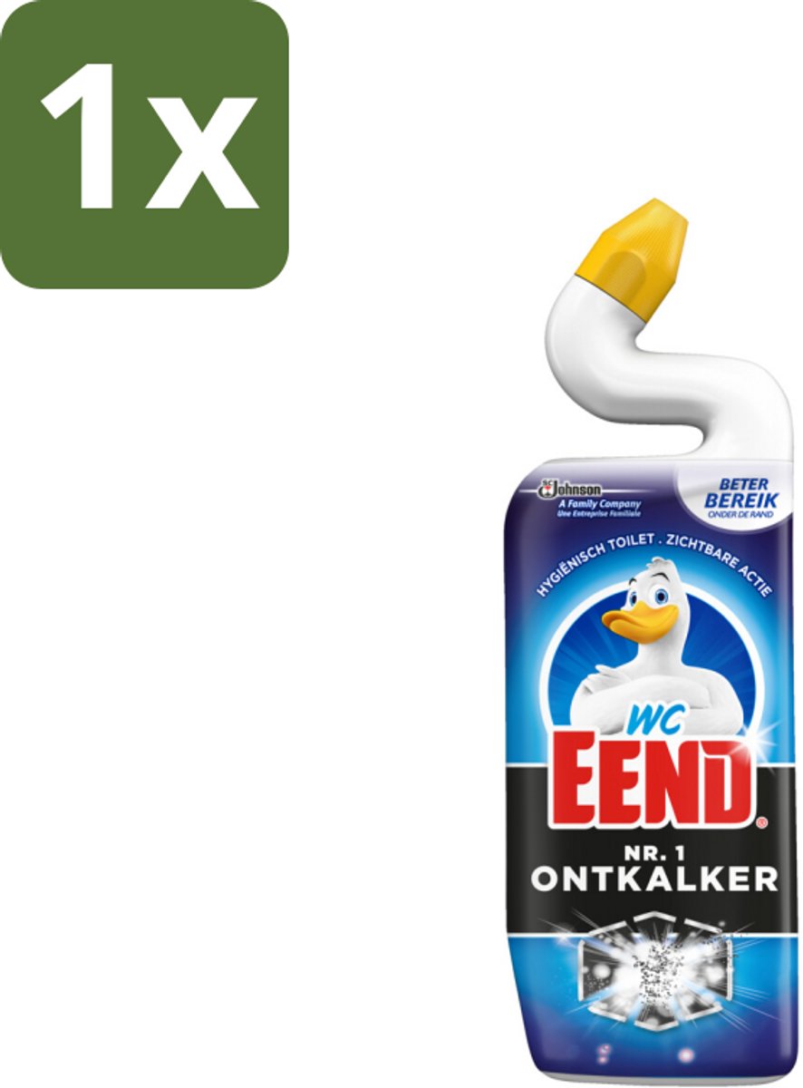 1 x WC Eend - Nr.1 Ontkalker - Toiletreiniger - Verwijdert Kalkaanslag Grondig - 750 ml - Ontkalkingsmiddel Toilet - Toilet Reiniger - Kalkaanslag Verwijderen - Toiletpot Reinigen - Toilet Hygiëne