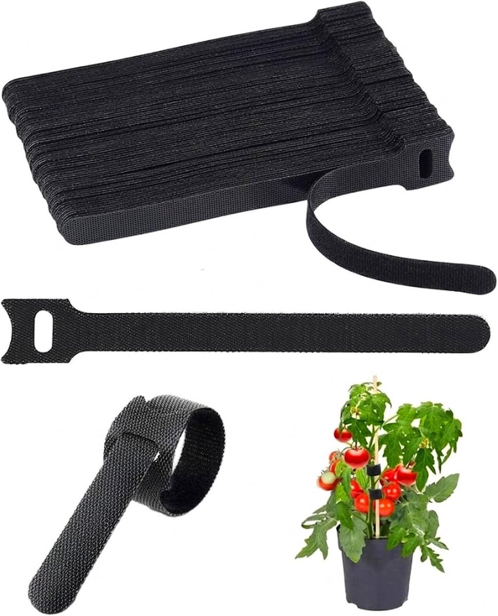 Kabelbinders 100 stuks - 10 x 100 mm - herbruikbaar nylon - ideaal voor thuis en op kantoor - ShopVlot