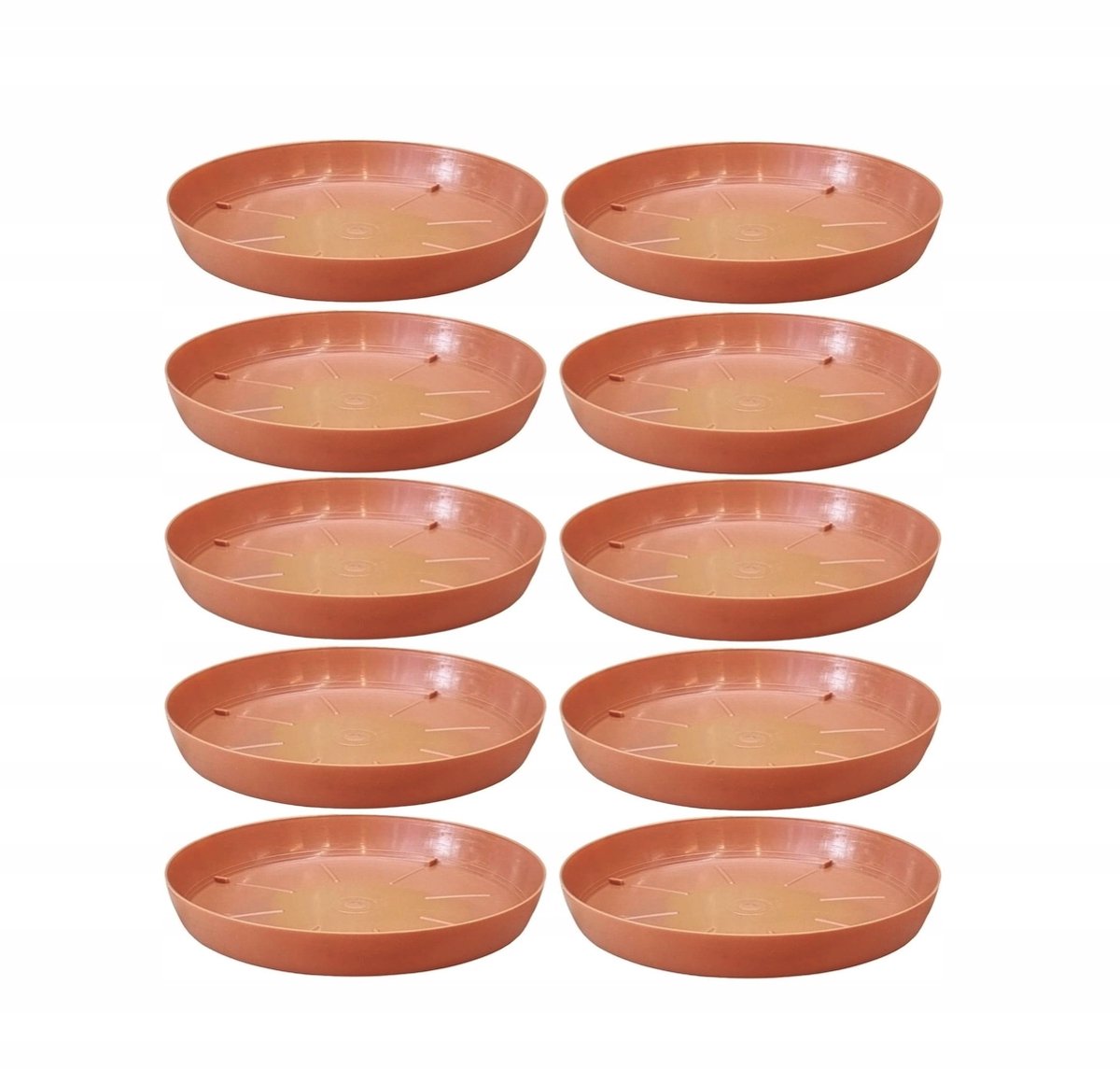 Terra Pot Schotels 9,5cm Terracotta - Set van 10