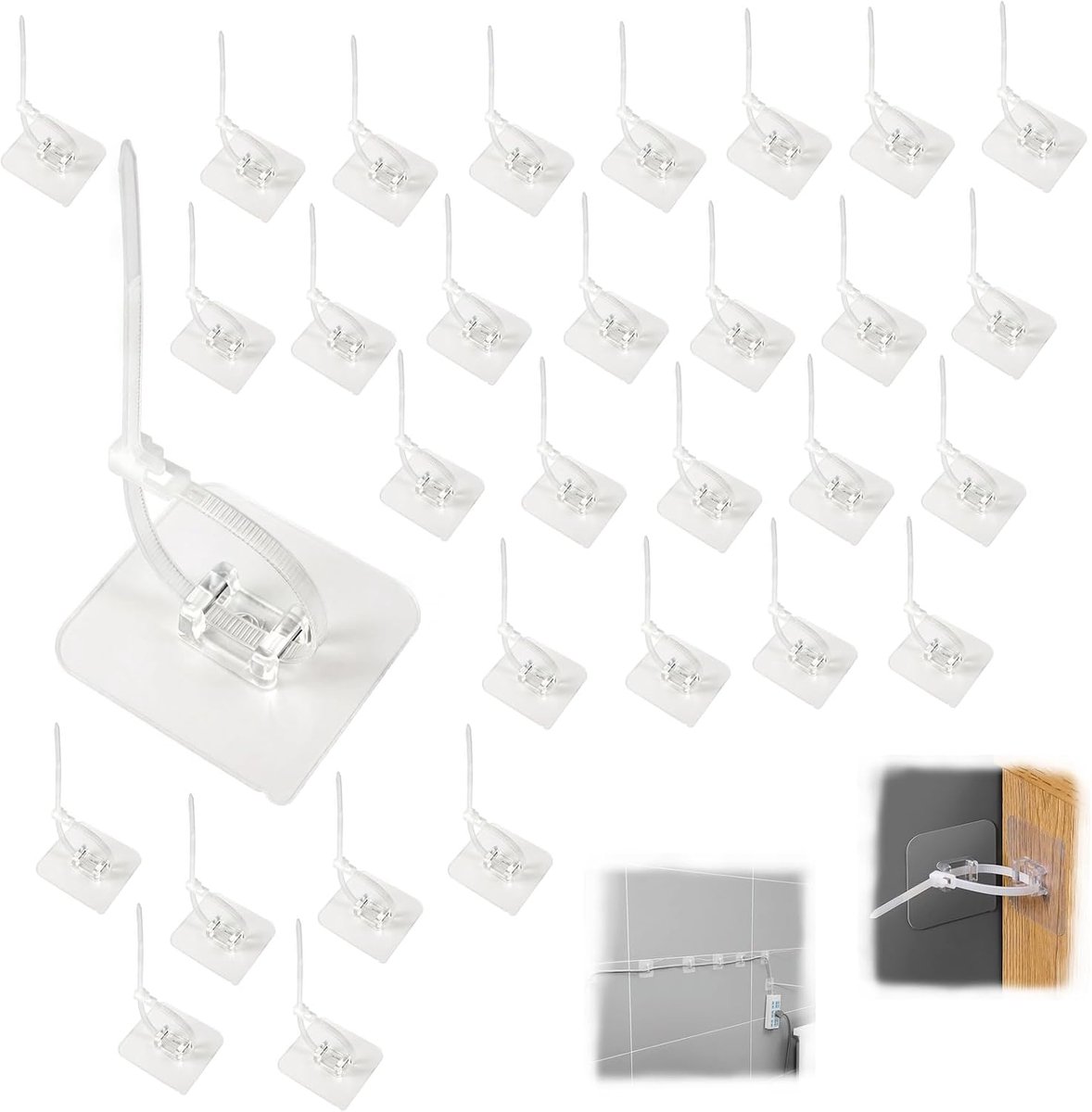 Meubelverankering 30pcs - Zelfklevend - Geen boren nodig - Veiligheid voor kinderen - ShopVlot