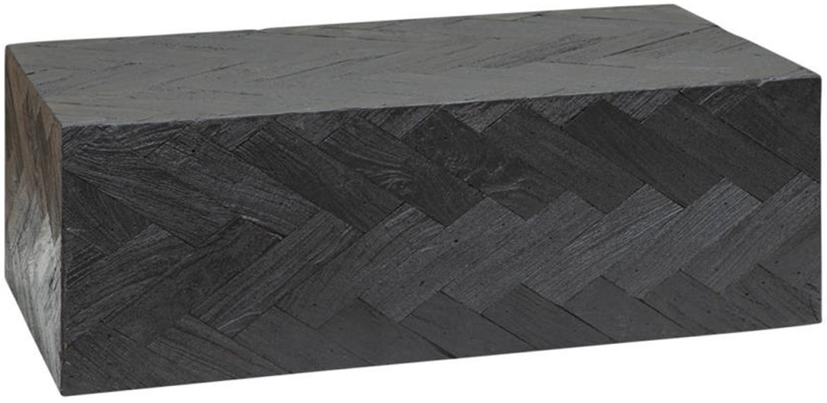 Tower Living Bijzettafel Ziano - Rechthoek Zwart Hout - 100x52x36cm