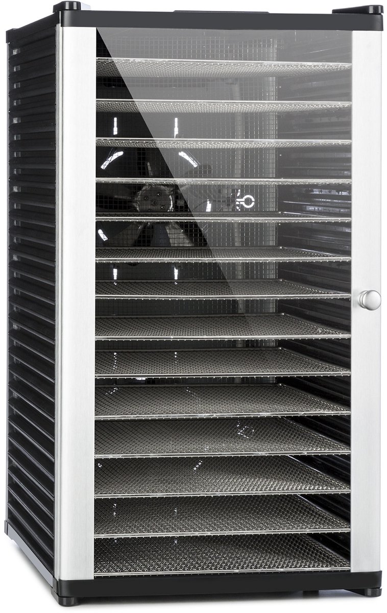 Bol.com Klarstein Fruit Jerky 14 - Voedseldroger, Fruit-/vlees- en vruchtendroger met 1,8 m² droogoppervlak en 14 etages, 1000 W... aanbieding