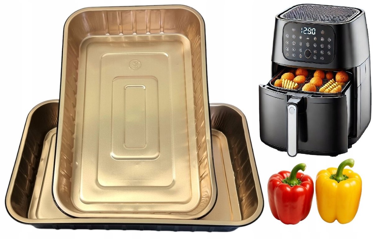 Aluminium Bakvormen voor Airfryer - 2L - 2 Stuks