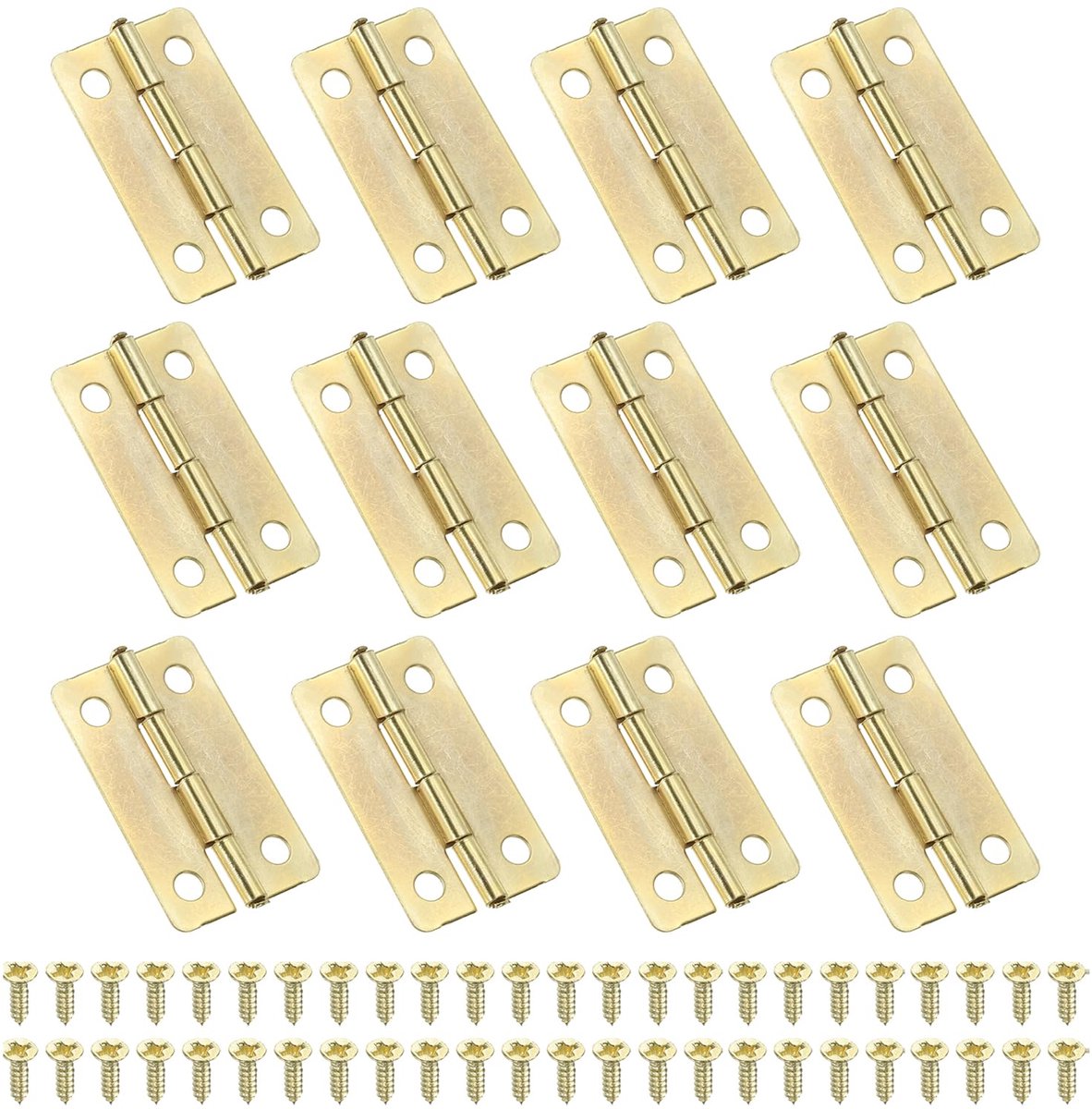 Mini Scharnieren 12 Stuks Klapbaar 270 Grad 30x17mm met Schroeven