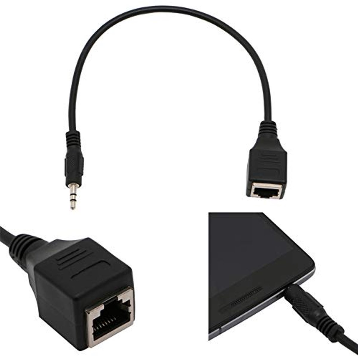 3.5mm mannelijke Jack TRS audiokabel naar RJ45 Socket Ethernet-adapter draad 1pc digitale draad - ShopVlot