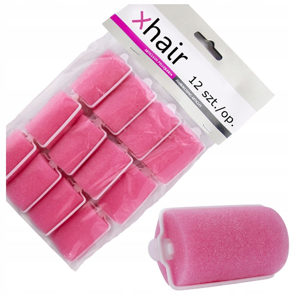 Grote Schuim Haarrollers 38mm - 12 Stuks voor Zachte Krullen