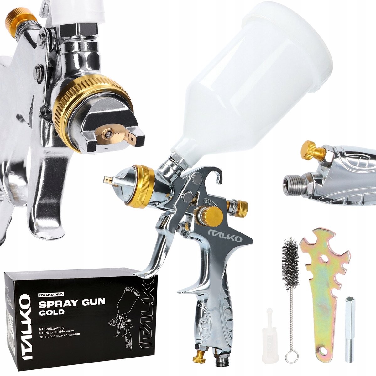 Italko GOLD Lakspuit 1.8mm LP - Professioneel Spuitpistool