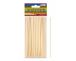 Natuurlijke Houten Stokjes Rond 150mm x 2mm - 100 Stuks