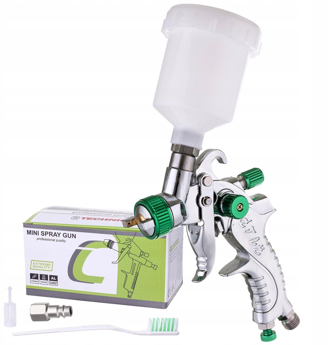 Mini HVLP Verfspuit 0,8mm Precisie met 125ml Beker