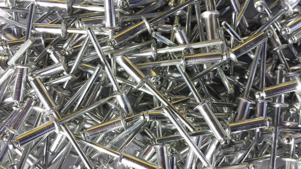 Aluminium Blindklinknagels 5x12mm - 94 stuks - 0,25kg
