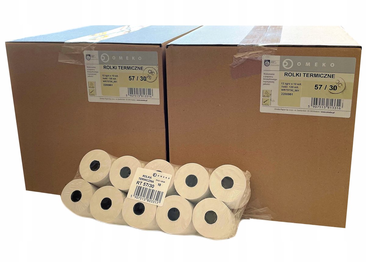 Omeko thermische kassa's 57x30mm - 240 stuks