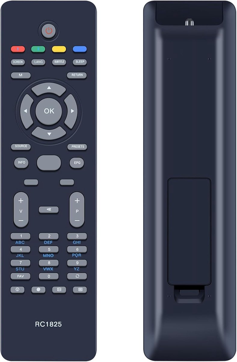 RC1825 Replacement Remote Control for Hitachi Telefunken VESTEL TV T32FHD845 CT / T32FHD850 CT 32882FHD 32882HDLCD - ShopVlot