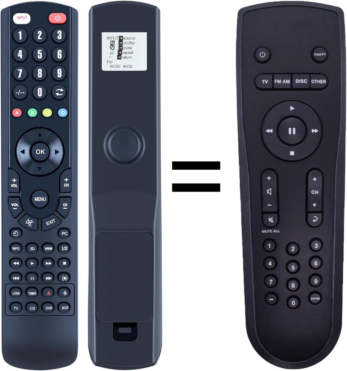 RC35S2-27 Replacement Remote Control Compatible With Bose AV35 Lifestyle V35 V25 535 525 235 135 - ShopVlot